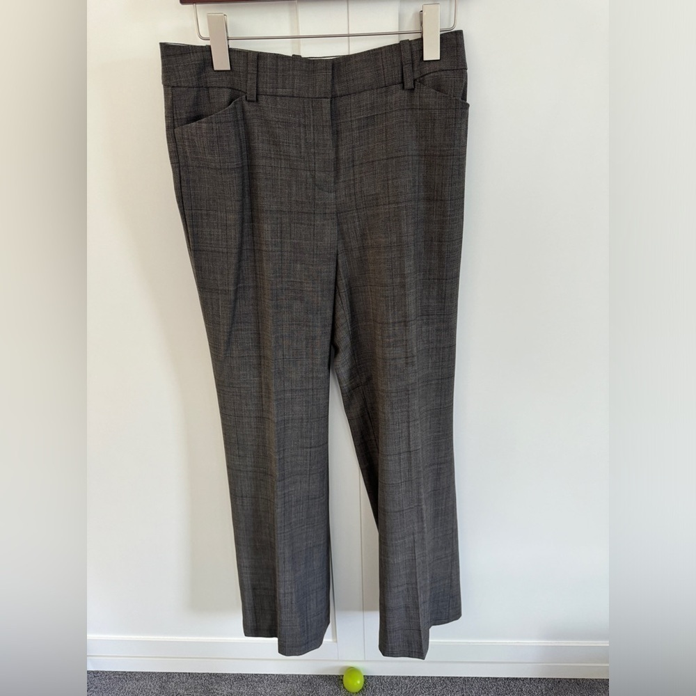 (2) N - Ann Taylor, Grey Plaid Pants Size 4